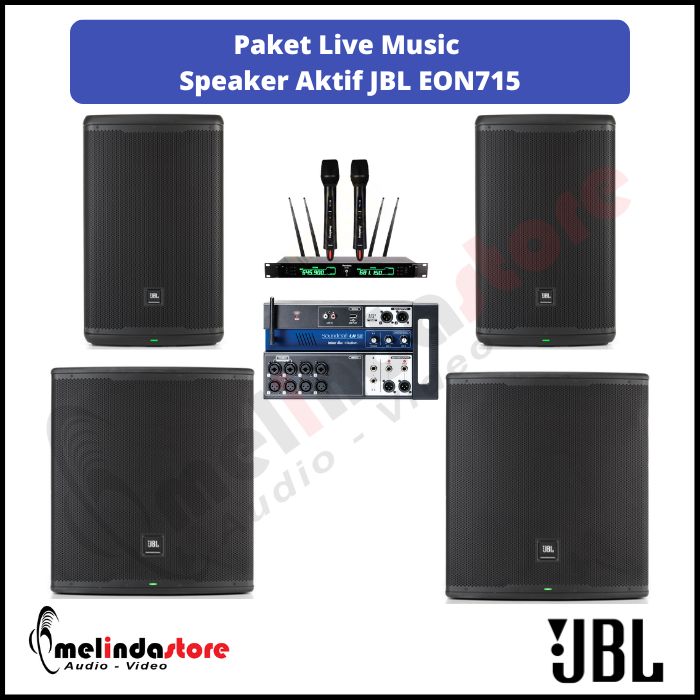 Paket Live Music Speaker Aktif JBL EON 715 Paket Live Music Speaker Aktif JBL EON 715